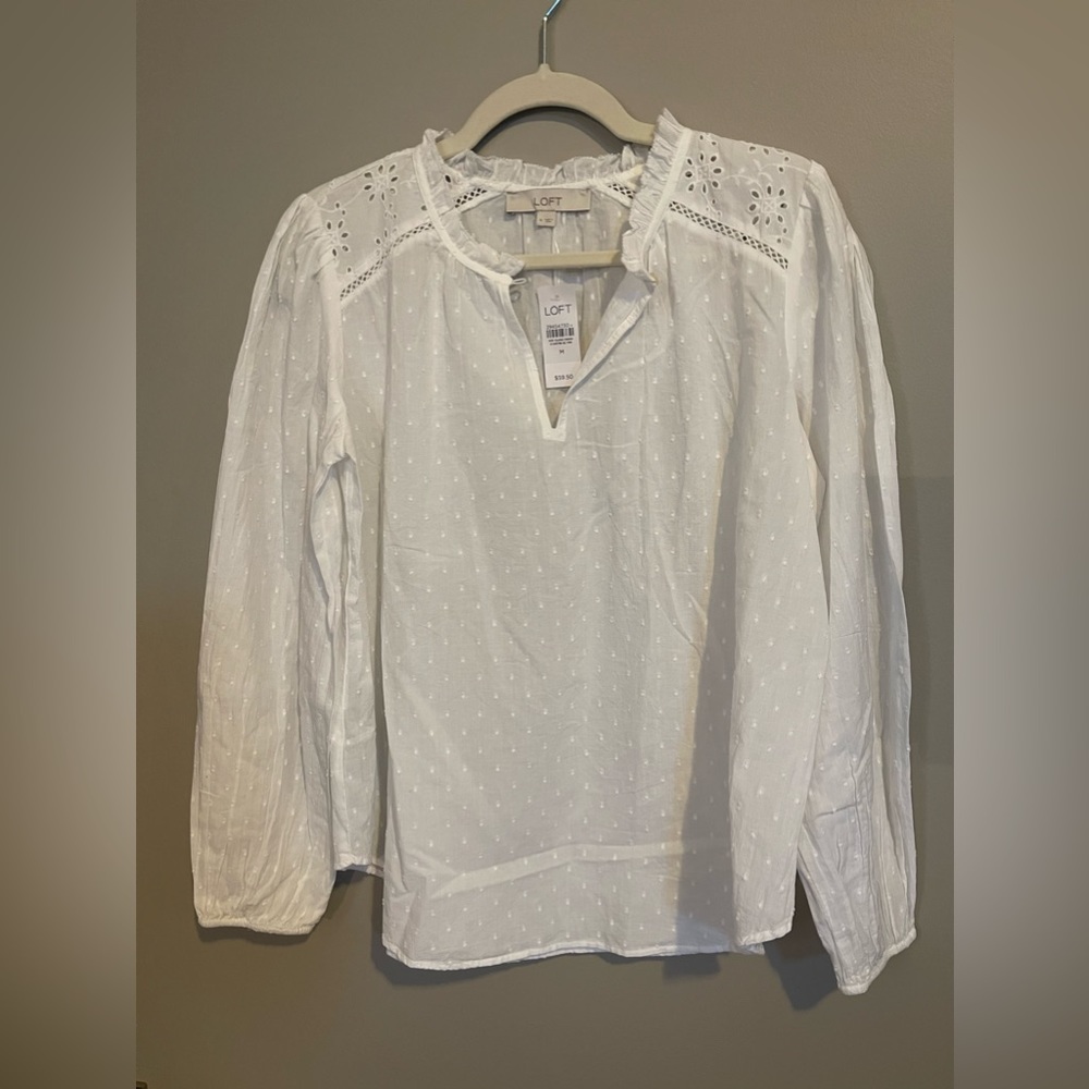 Loft Eyelet Blouse